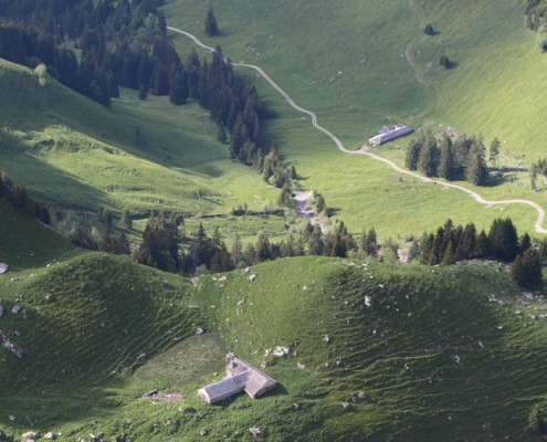 alpages de Gruyère dans le canton de Fribourg