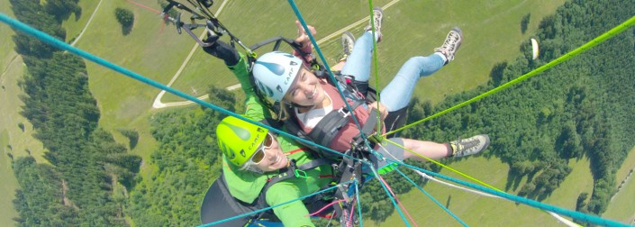 saut parapente en Gruyère